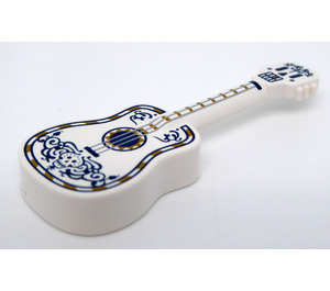 LEGO Bianco Guitar con Teschio con Dark Blu e Gold (101990)