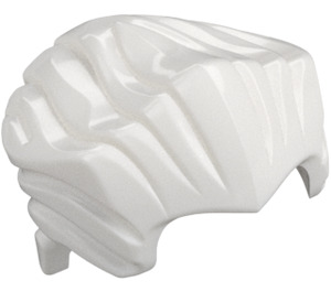 LEGO Bianco Capelli Inclinato all'indietro con Widow's Peak (64798 / 90461)