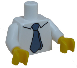 LEGO blanc Hans Moleman Minifig Torse (973 / 88585)