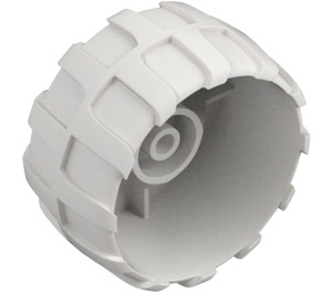 LEGO White Hard Plastic Wheel Ø54 x 30 (2515)