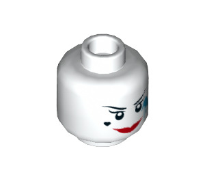 LEGO blanc Harley Quinn Minifigure Diriger (Goujon solide encastré) (3626 / 47627)