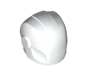 LEGO Weiß Helm mit Smooth Vorderseite (28631)
