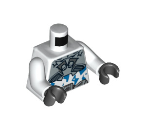 LEGO Weiß Hikaru Torso (973 / 76382)