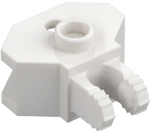 LEGO White Hinge 1 x 2 Locking with Towball Socket (30396 / 51482)