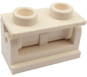 LEGO White Hinge Brick 1 x 2 Assembly