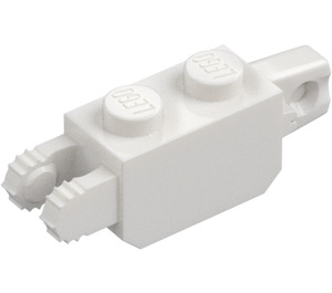 LEGO White Hinge Brick 1 x 2 Vertical Locking Double (30386 / 39893)