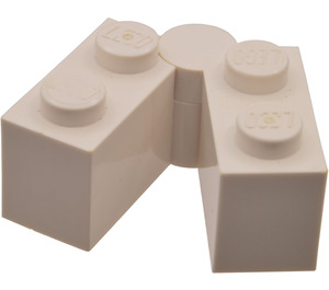 LEGO White Hinge Brick 1 x 4 Assembly