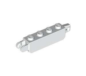 LEGO White Hinge Brick 1 x 4 Locking Double (30387 / 54661)