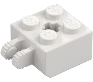 LEGO Blanco Bisagra Ladrillo 2 x 2 Cierre con Axlehole y Dual Finger (40902 / 53029)