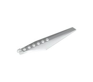 LEGO White Hinge Plate 1 x 12 with Angled Sides and Tapered Ends (53031 / 57906)