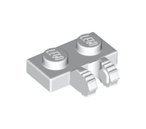 LEGO Wit Scharnier Plaat 1 x 2 Vergrendelings met Dual Vingers (50340 / 60471)