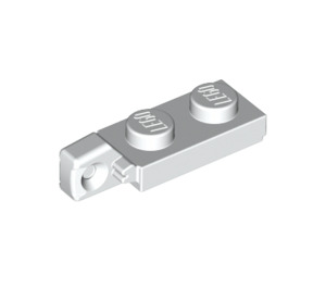 LEGO White Hinge Plate 1 x 2 Locking with Single Finger on End Vertical with Bottom Groove (44301)
