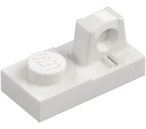 LEGO Wit Scharnier Plaat 1 x 2 Vergrendelings met Single Finger aan Top (30383 / 53922)