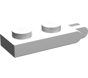 LEGO White Hinge Plate 1 x 2 with 2 Stubs and Solid Studs Solid Studs