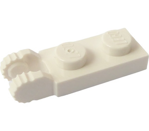 LEGO blanc Charnière assiette 1 x 2 avec Verrouillage Les doigts sans rainure (44302 / 54657)