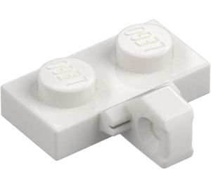 LEGO White Hinge Plate 1 x 2 with Vertical Locking Stub with Bottom Groove (44567 / 49716)