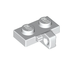 LEGO White Hinge Plate 1 x 2 with Vertical Locking Stub with Bottom Groove (44567 / 49716)