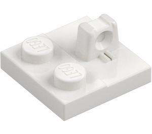 LEGO Bílá Závěs Deska 2 x 2 s 1 Zamykání Finger na Horní (53968 / 92582)