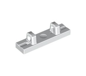 LEGO White Hinge Tile 1 x 4 Locking with 2 Single Stubs on Top (44822 / 95120)
