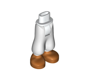 LEGO White Hip with Baggy Shorts with Copper Shoes (35609)