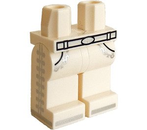 LEGO Vit Höfter och ben med Bälte och Två Pockets (73200 / 102000)