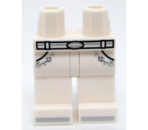 LEGO Weiß Hüften und Beine mit Gürtel und Zwei Pockets (73200 / 102000)