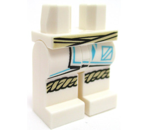 LEGO Blanco Caderas y piernas con Tostado Sash y Robe Ends (3815 / 78114)