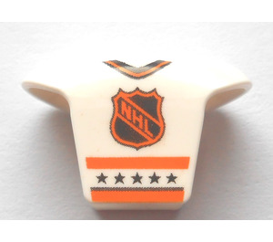 LEGO Bílá Hockey Jersey s NHL logo a 2 (47577)