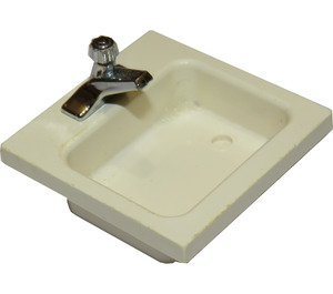 LEGO Weiß Homemaker Washbasin Sink mit Wasserhahn