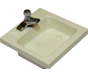 LEGO blanc Homemaker Washbasin Sink avec Robinet