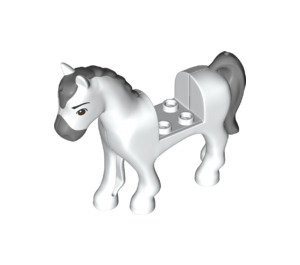 LEGO White Horse with Dark Gray Mane (29730)