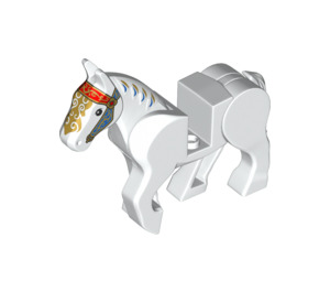 LEGO White Horse with Moveable Legs and Merry Go Round Bridle (10509)