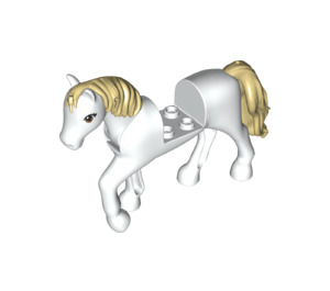 LEGO White Horse with Tan Hair and Brown Eyes (78371)