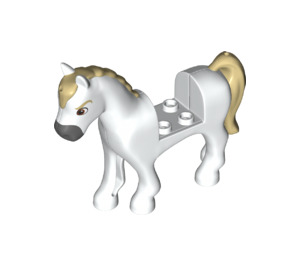 LEGO White Horse with Tan Mane (26548)