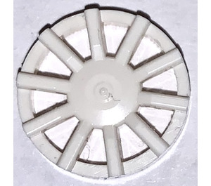 LEGO White Hub Cap with 10 Spokes (18978)