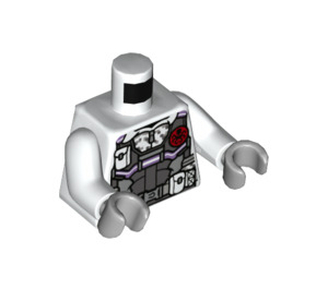 LEGO Blanco Hydra Agent Minifigura Torso (973 / 76382)