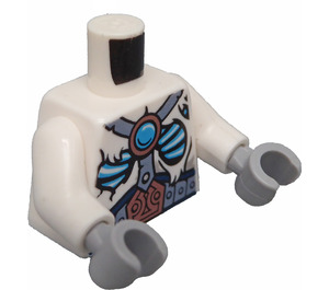 LEGO Biały Ice Niedźwiedź Minifigurka Tułów (973 / 76382)