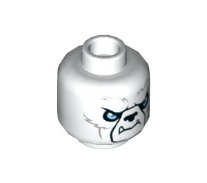 LEGO White Ice Bear Minifigure Head (Recessed Solid Stud) (3626 / 19813)