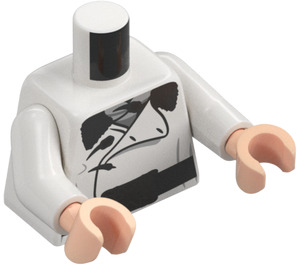 LEGO White Igor Karkaroff Minifig Torso (973)