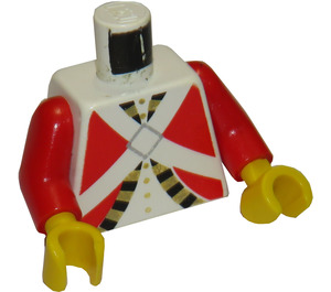 LEGO Blanco Imperial Guardia Torso con Rojo Brazos y Amarillo Manos (973)