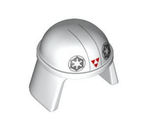 LEGO White Imperial Pilot Helmet with AT-DP Pilot Decoration (19746 / 57900)
