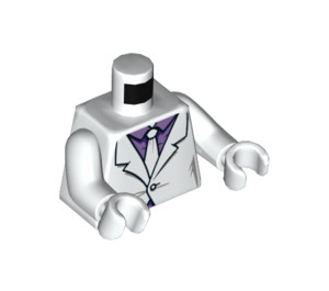 LEGO White Joker Minifig Torso (973 / 76382)