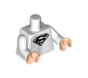 LEGO White Jor-El Minifig Torso (973 / 88585)