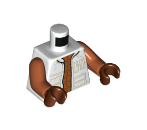LEGO blanc Kabe Torse avec Dark Orange Bras (973 / 76382)