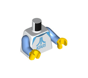 LEGO Weiß Kid mit Atari Logo oben Minifig Torso (973 / 76382)