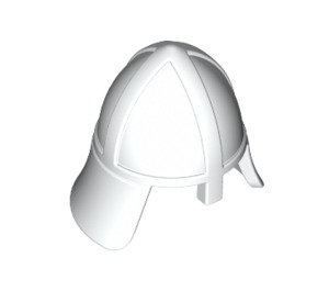 LEGO Weiß Knights Helm mit Nackenschutz (3844 / 15606)