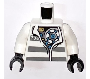 LEGO White Kryptarium prisoner torso (973)