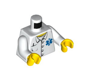 LEGO Bílá Laboratorní plášť Trup s Lékařský logo (973 / 76382)