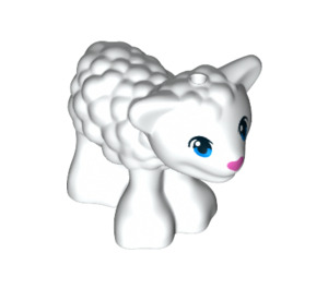 LEGO blanc Lamb sans cils (30704)