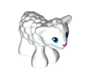 LEGO Blanco Lamb sin pestañas (30704)